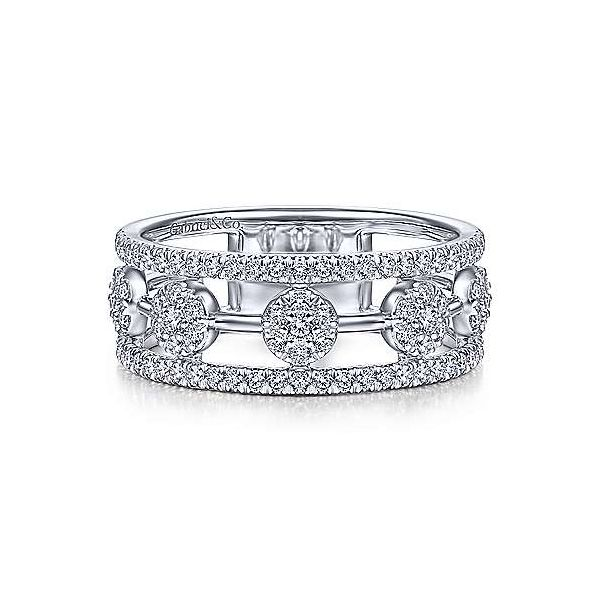 Gabriel & Co. Lusso 14K White Gold Diamond Ring SVS Fine Jewelry Oceanside, NY