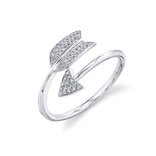 Shy Creation 14K White Gold & Diamond Arrow Ring SVS Fine Jewelry Oceanside, NY