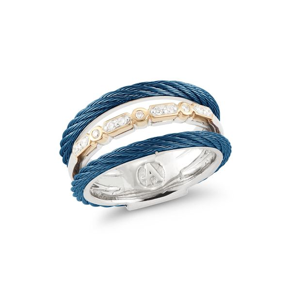 ALOR Blueberry Cable & Diamond Ring SVS Fine Jewelry Oceanside, NY