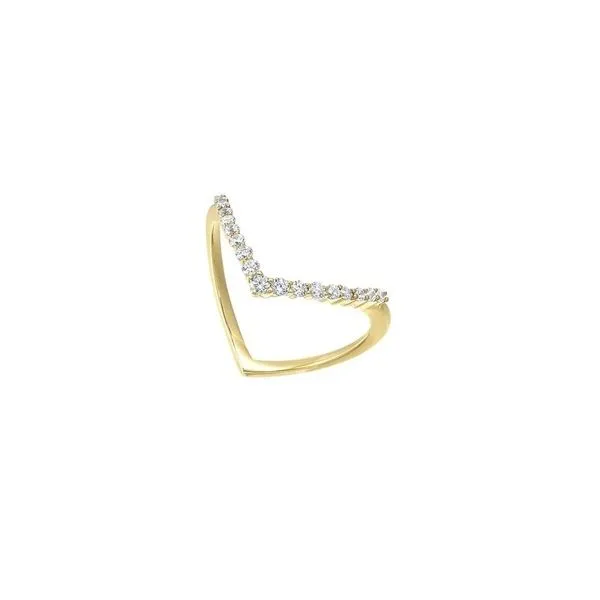 Yellow Gold Diamond Contour Band SVS Fine Jewelry Oceanside, NY