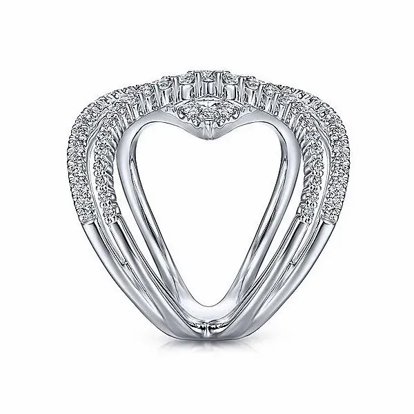 Gabriel & Co. Kaslique White Gold Diamond Fashion Ring Image 4 SVS Fine Jewelry Oceanside, NY