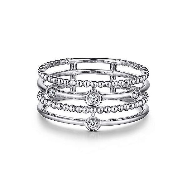 Gabriel & Co. Bujukan White Gold Diamond Ring SVS Fine Jewelry Oceanside, NY