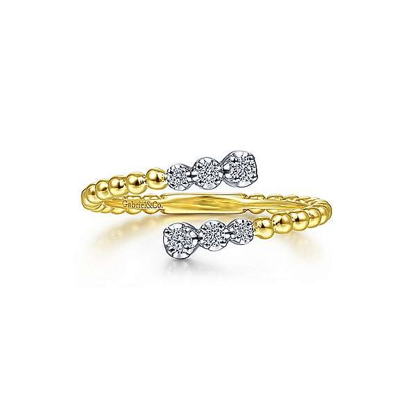 Gabriel & Co. Bujukan White & Yellow Gold Ring SVS Fine Jewelry Oceanside, NY