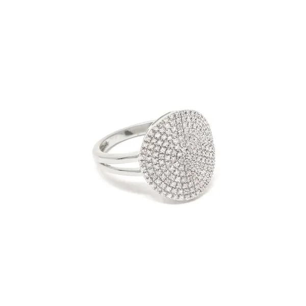 Ella Stein Diamond Round Disc Ring SVS Fine Jewelry Oceanside, NY