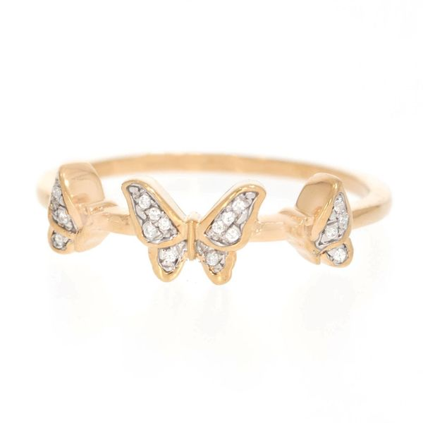 Ella Stein Diamond Butterfly Ring, 6 SVS Fine Jewelry Oceanside, NY