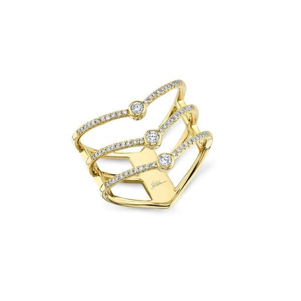 Shy Creation Yellow Gold Diamond Ring SVS Fine Jewelry Oceanside, NY