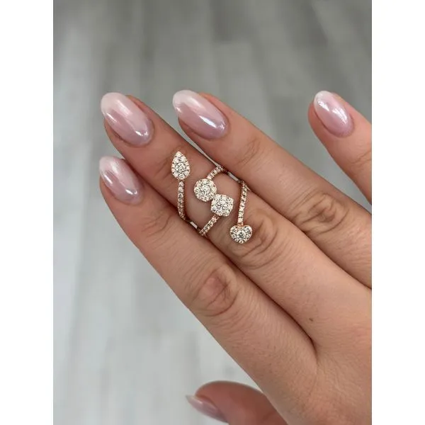 Rose Gold Diamond Wrap Ring, 1.31ctw, Size 6.5 Image 2 SVS Fine Jewelry Oceanside, NY