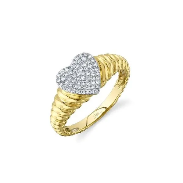 Shy Creation Yellow Gold And Diamond Ring SVS Fine Jewelry Oceanside, NY