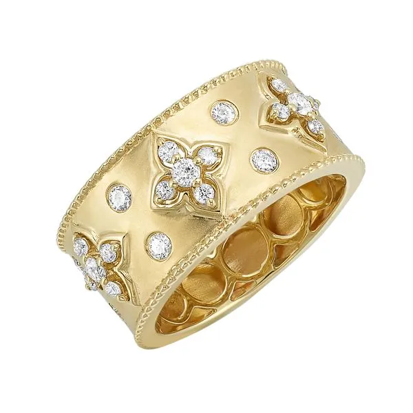 Heritage Collection: Diamond Clover Band Ring, 0.50ctw Image 3 SVS Fine Jewelry Oceanside, NY