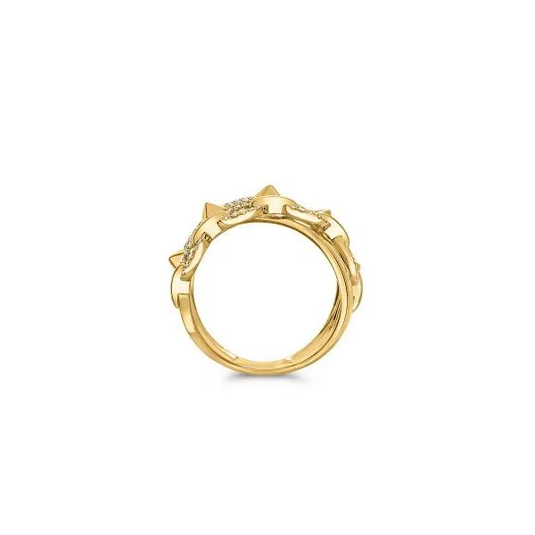 Yellow Gold & Diamond Ring, 0.22Cttw, Size 6.5 Image 2 SVS Fine Jewelry Oceanside, NY