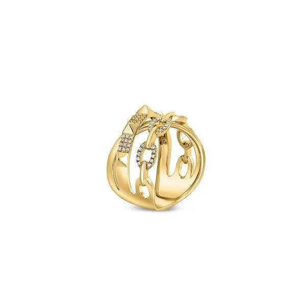 Yellow Gold & Diamond Ring, 0.22Cttw, Size 6.5 Image 3 SVS Fine Jewelry Oceanside, NY