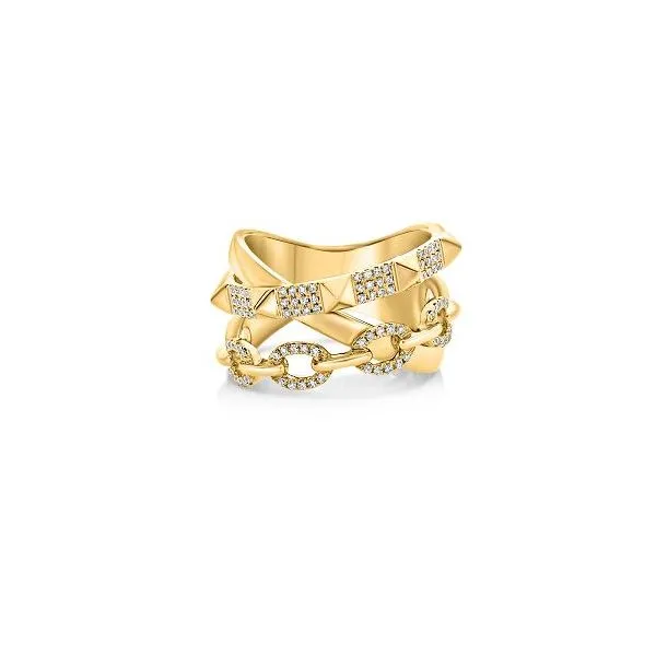 Yellow Gold & Diamond Ring, 0.22Cttw, Size 6.5 SVS Fine Jewelry Oceanside, NY