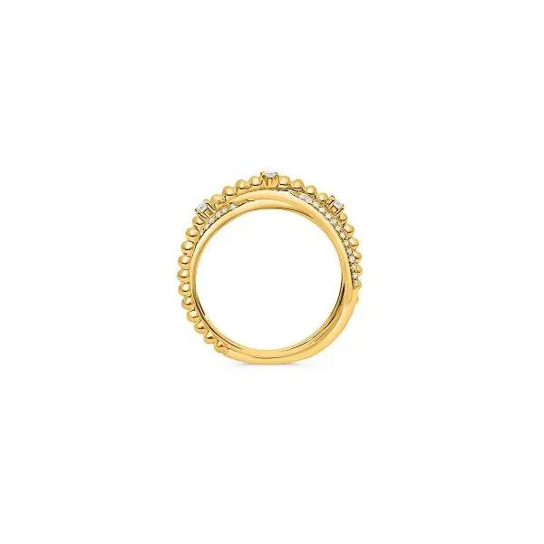 Yellow Gold & Diamond Ring, 0.30Cttw, Size 6.5 Image 2 SVS Fine Jewelry Oceanside, NY