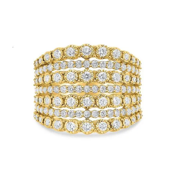 Yellow Gold & Diamond Ring, 1.08Cttw, Size 6.5 SVS Fine Jewelry Oceanside, NY