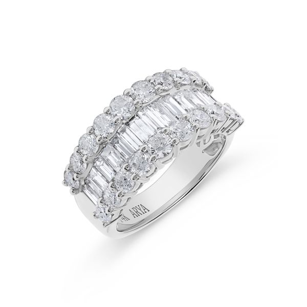 White Gold Baguette Band, 3.25Cttw, Size 7 SVS Fine Jewelry Oceanside, NY