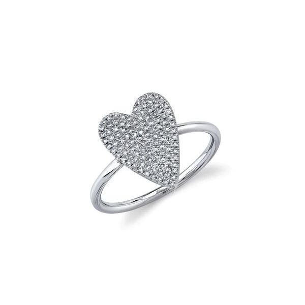 Shy Creation Amor Diamond Heart Ring, Size 7 SVS Fine Jewelry Oceanside, NY
