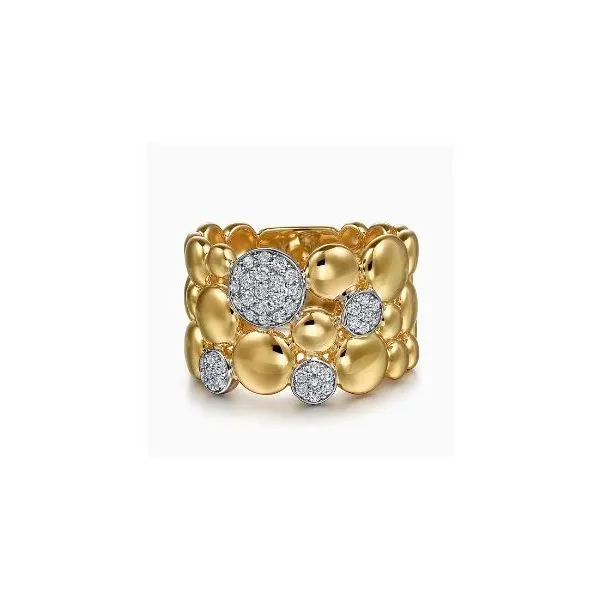 Gabriel & Co. Bujukan White & Yellow Gold Ring SVS Fine Jewelry Oceanside, NY