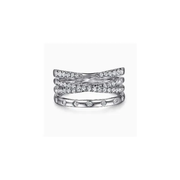 Gabriel & Co. Kaslique White Gold Diamond Ring SVS Fine Jewelry Oceanside, NY