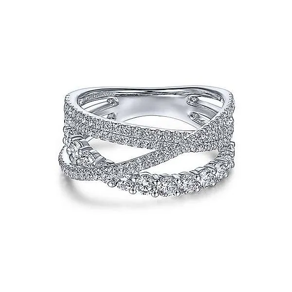Gabriel & Co. Lusso White Gold Diamond Ring SVS Fine Jewelry Oceanside, NY