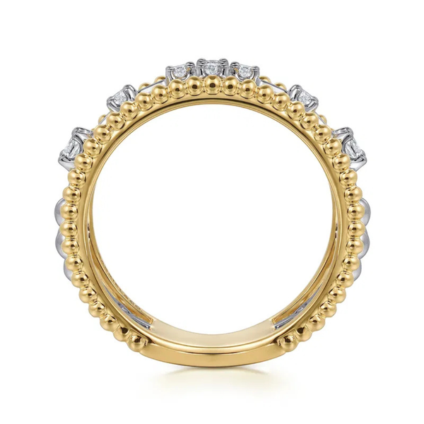 Gabriel & Co. Bujukan White & Yellow Gold Ring Image 2 SVS Fine Jewelry Oceanside, NY