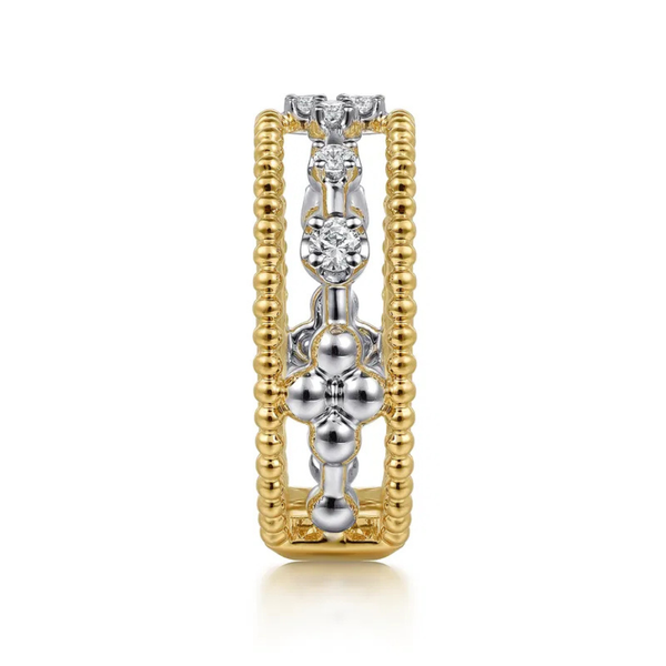 Gabriel & Co. Bujukan White & Yellow Gold Ring Image 4 SVS Fine Jewelry Oceanside, NY