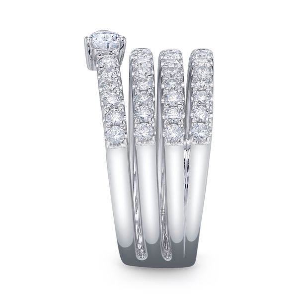 Shy Creation White Gold Diamond Pear Ring Image 3 SVS Fine Jewelry Oceanside, NY