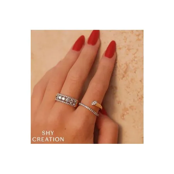 Shy Creation White Gold Diamond Lady's Ring Image 2 SVS Fine Jewelry Oceanside, NY