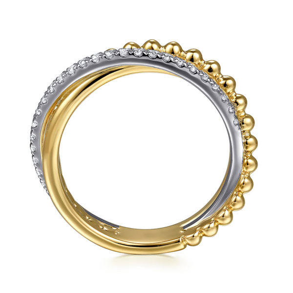 Gabriel & Co. Bujukan White & Yellow Gold Ring Image 2 SVS Fine Jewelry Oceanside, NY