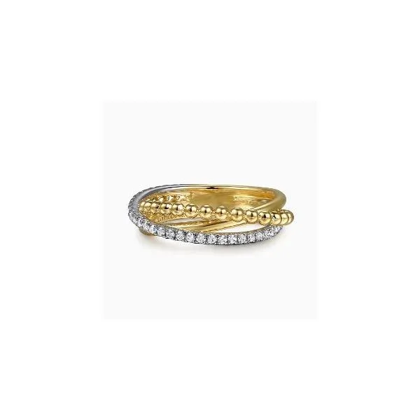 Gabriel & Co. Bujukan White & Yellow Gold Ring SVS Fine Jewelry Oceanside, NY