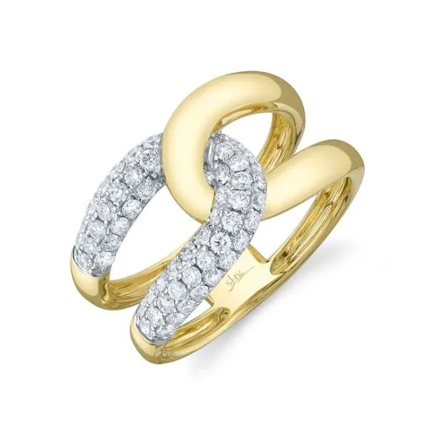 Shy Creation Yellow & White Gold Diamond Ring SVS Fine Jewelry Oceanside, NY