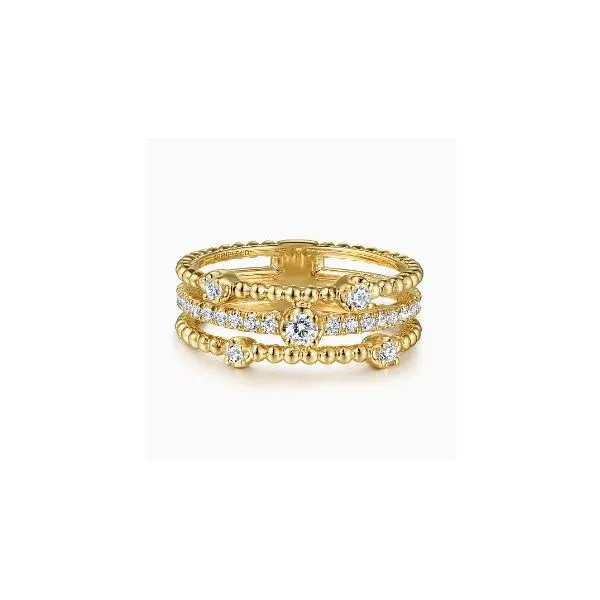 Gabriel & Co. Bujukan Yellow Gold Diamond Ring
