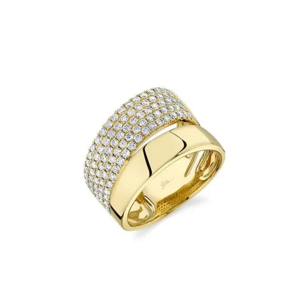 Shy Creation Yellow Gold And Diamond Ring