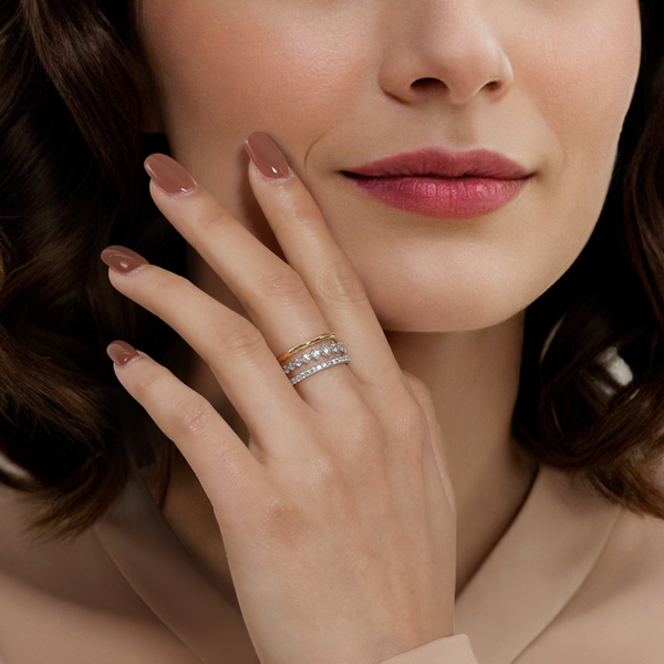 Gabriel & Co. Contemporary White & Yellow Gold Ring Image 5 SVS Fine Jewelry Oceanside, NY