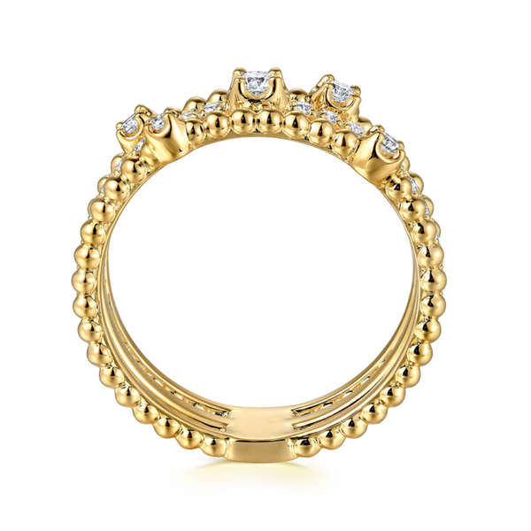 Gabriel & Co. Bujukan Yellow Gold Diamond Ring Image 2 SVS Fine Jewelry Oceanside, NY