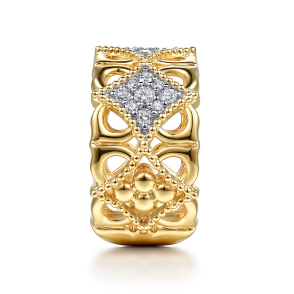 Gabriel Limited Fashion Yellow Gold Diamond Ring Image 4 SVS Fine Jewelry Oceanside, NY