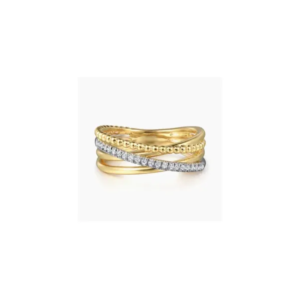Gabriel & Co. Bujukan White & Yellow Gold Ring SVS Fine Jewelry Oceanside, NY