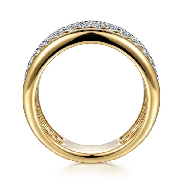 Gabriel & Co. Bujukan Yellow Gold Diamond Ring Image 2 SVS Fine Jewelry Oceanside, NY