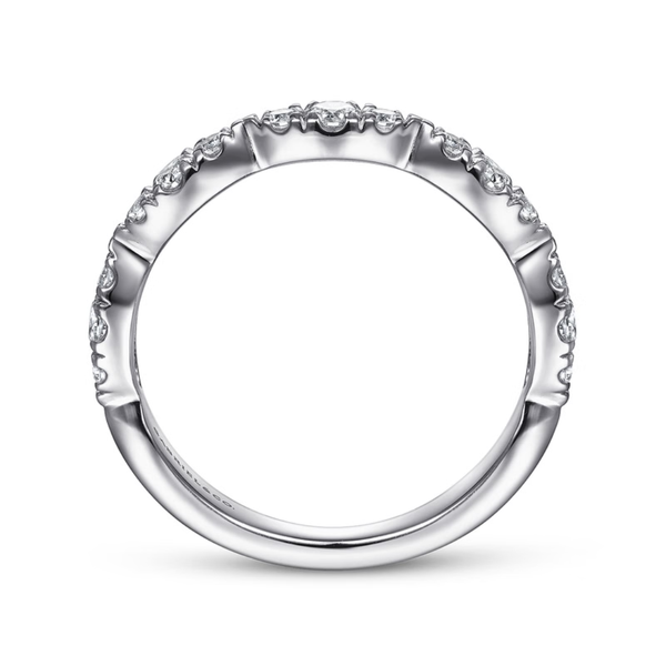 Gabriel & Co. Stackable White Gold Diamond Ring Image 2 SVS Fine Jewelry Oceanside, NY