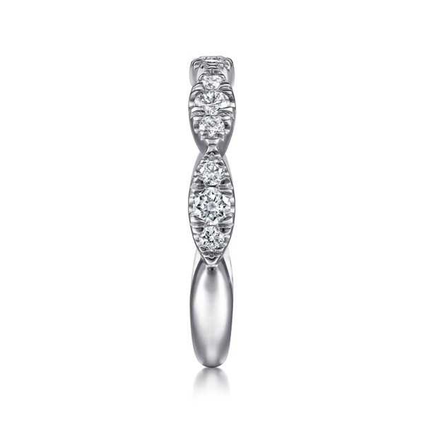 Gabriel & Co. Stackable White Gold Diamond Ring Image 4 SVS Fine Jewelry Oceanside, NY