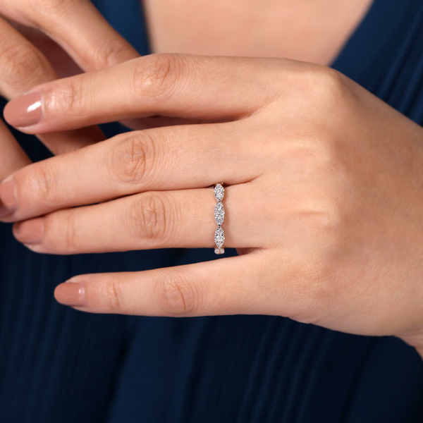 Gabriel & Co. Stackable White Gold Diamond Ring Image 5 SVS Fine Jewelry Oceanside, NY