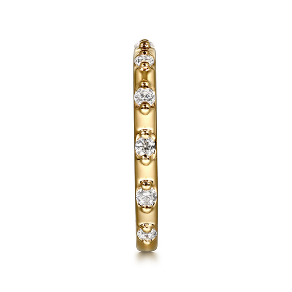 Gabriel & Co. Contemporary Yellow Gold Diamond Ring Image 3 SVS Fine Jewelry Oceanside, NY