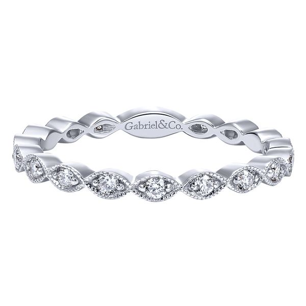 Gabriel & Co. Stackable White Gold Diamond Ring SVS Fine Jewelry Oceanside, NY