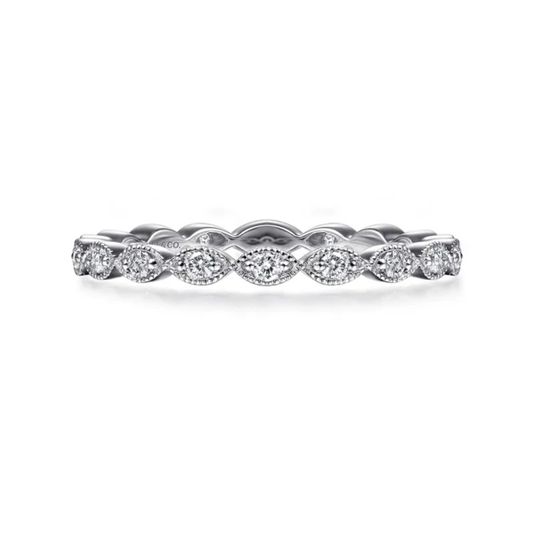 Gabriel & Co. Stackable White Gold Diamond Ring SVS Fine Jewelry Oceanside, NY