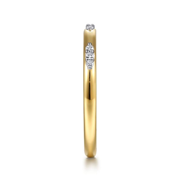 Gabriel & Co. Contemporary Yellow Gold Diamond Ring Image 4 SVS Fine Jewelry Oceanside, NY
