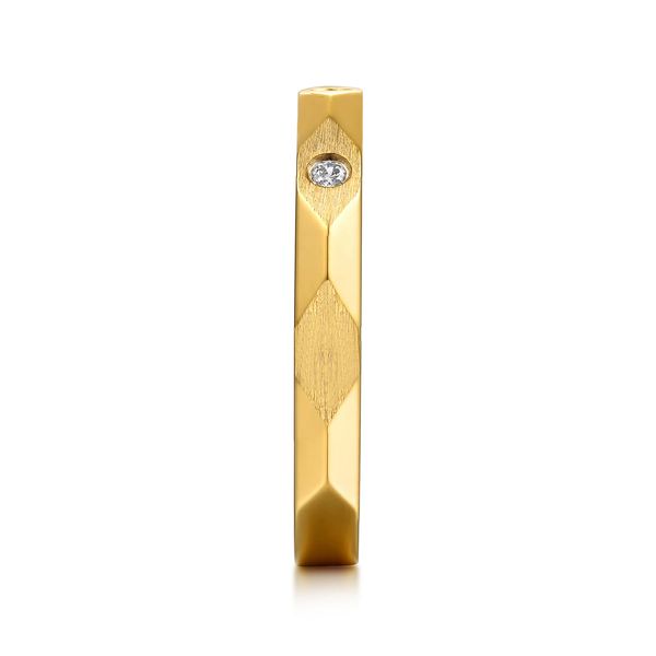 Gabriel & Co. Contemporary Yellow Gold Diamond Ring Image 4 SVS Fine Jewelry Oceanside, NY