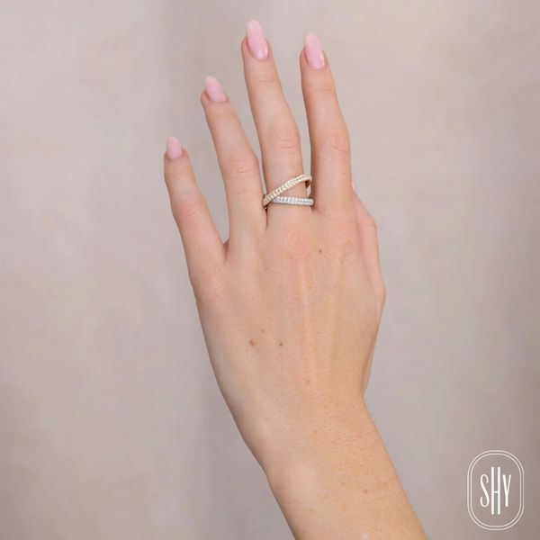 Shy Creation Yellow Gold Diamond Ring Image 2 SVS Fine Jewelry Oceanside, NY