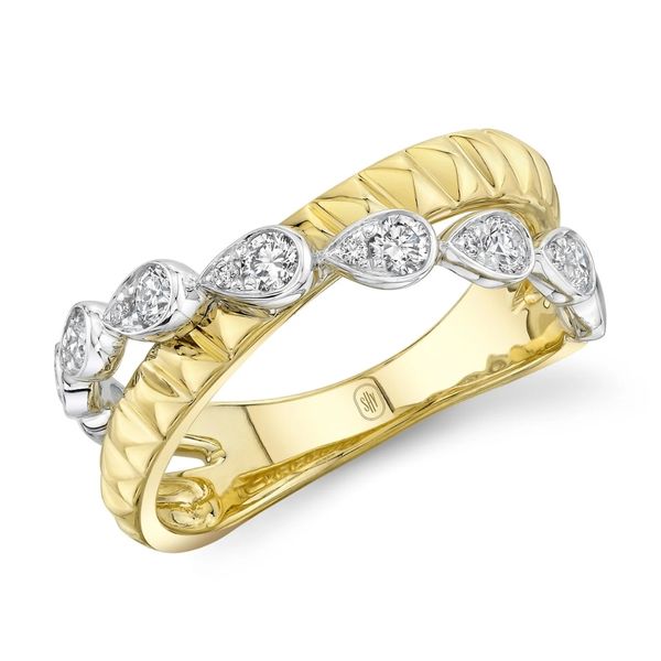Shy Creation Yellow & White Gold Diamond Ring SVS Fine Jewelry Oceanside, NY
