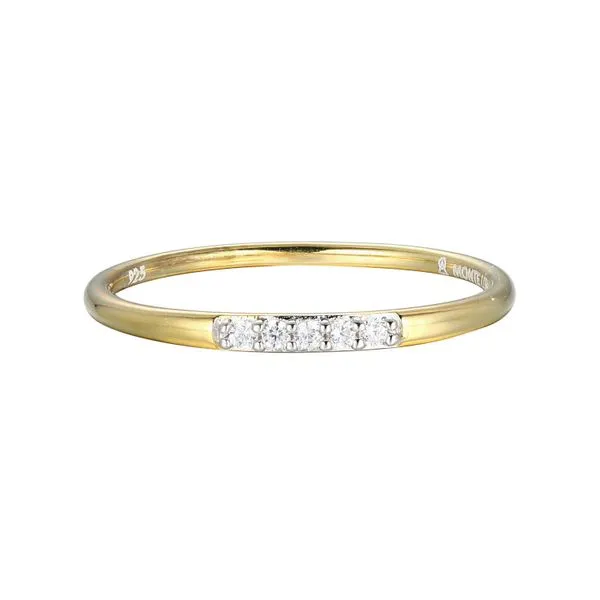 Yellow Gold Plated Sterling Silver Ring SVS Fine Jewelry Oceanside, NY
