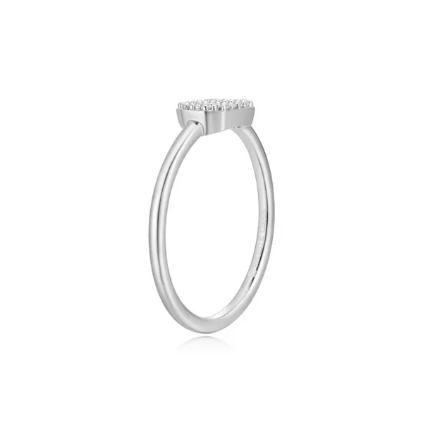 Lab Grown Diamond Dog Tag Ring, .10ctw Image 4 SVS Fine Jewelry Oceanside, NY
