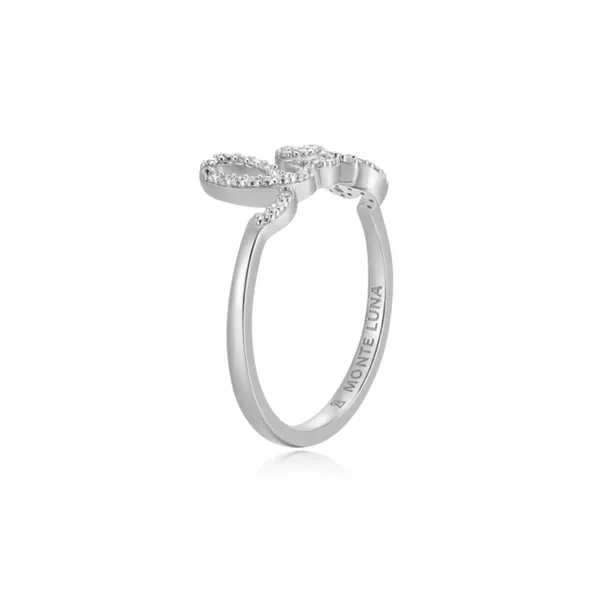 Lab Grown Diamond Love Ring, .12ctw Image 3 SVS Fine Jewelry Oceanside, NY